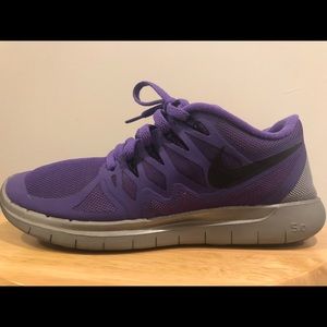 Purple Nike H20 Repel Free 5.0 Running Shoe